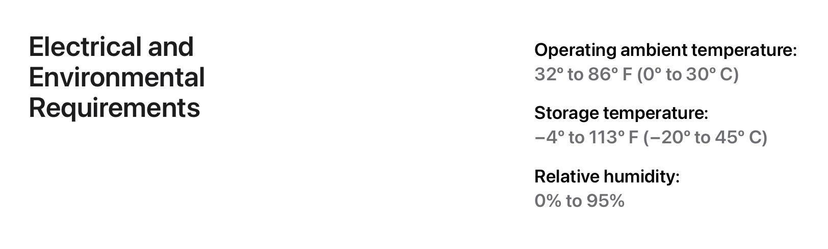 Vision Pro battery life operating temperatures